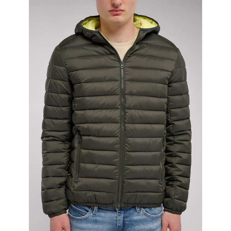 Doudoune à capuche blighter kaki homme - Teddy Smith