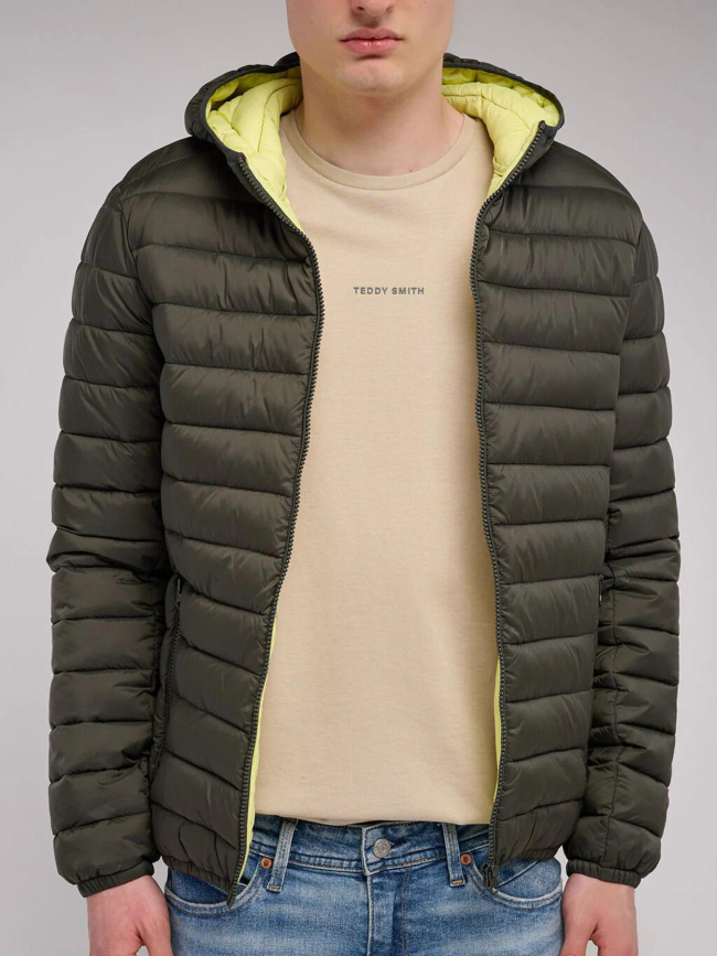 Doudoune à capuche blighter kaki homme - Teddy Smith