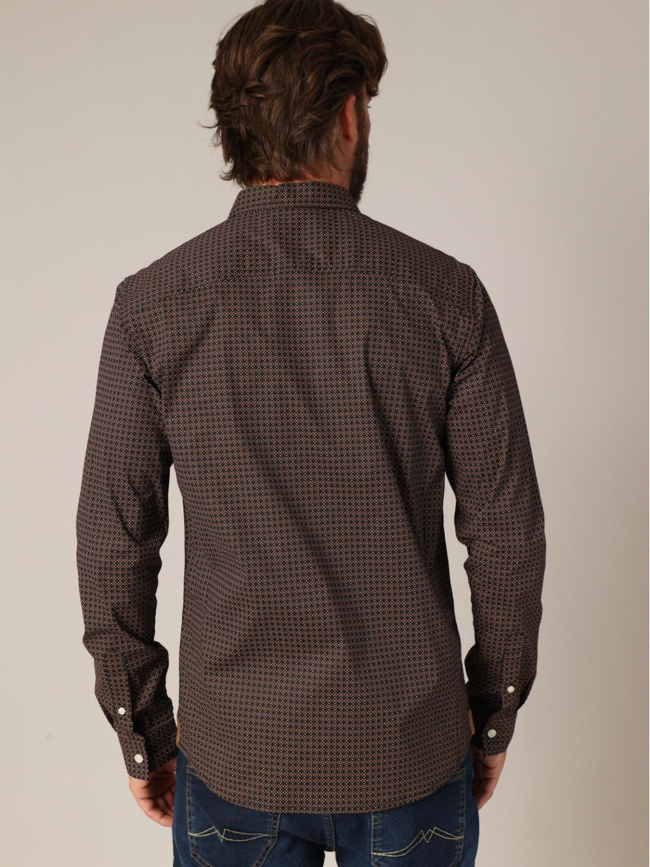 Chemise à manches longues bogart noir homme - Deeluxe