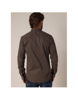 Chemise à manches longues bogart noir homme - Deeluxe