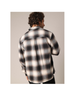 Chemise à carreaux bragha noir et beige homme - Deeluxe