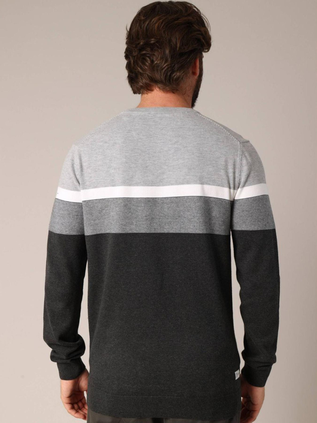 Pull à rayures toaster gris homme - Deeluxe