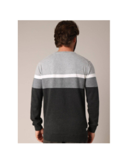 Pull à rayures toaster gris homme - Deeluxe