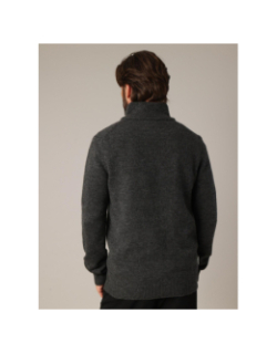 Pull à col zippé galileo anthracite homme - Deeluxe