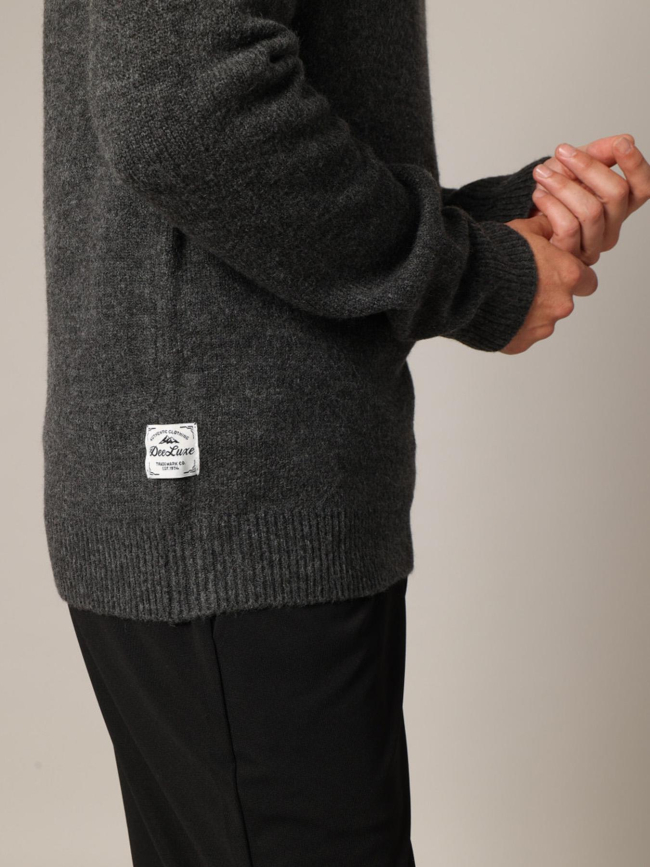 Pull à col zippé galileo anthracite homme - Deeluxe