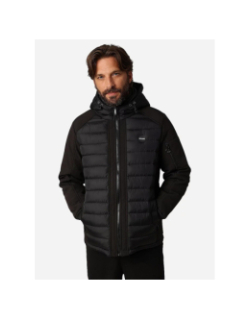 Veste matelassée avec capuche sector noir homme - Deeluxe