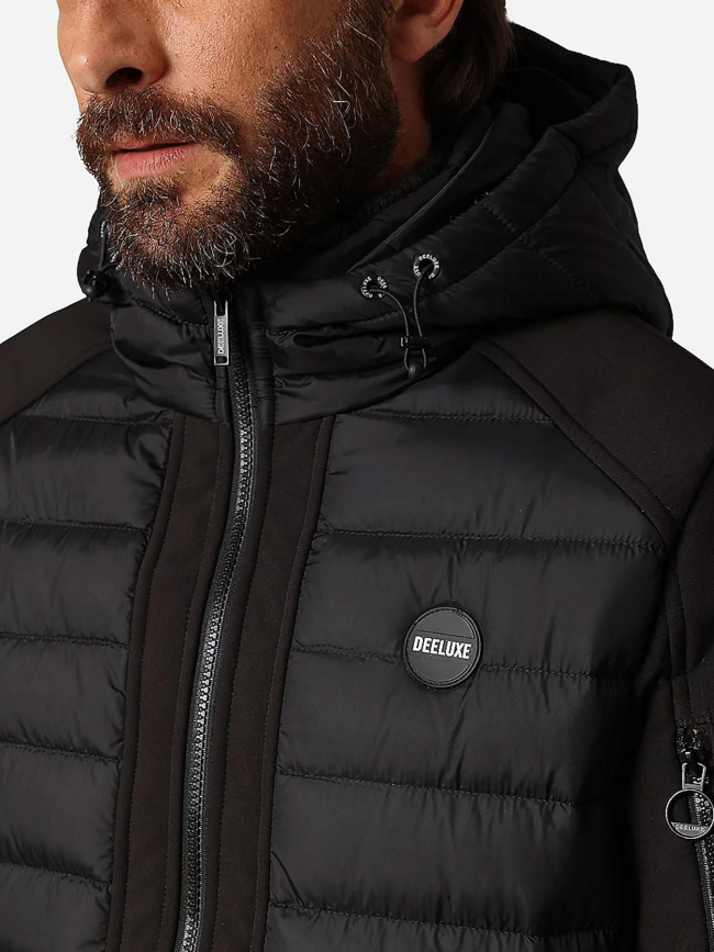 Veste matelassée avec capuche sector noir homme - Deeluxe