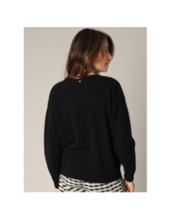 Pull adonis coeur noir femme - Deeluxe