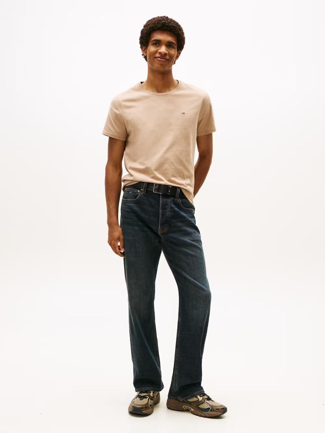 T-shirt ajusté xslim marron homme - Tommy Jeans
