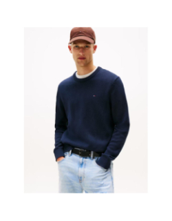 Pull uni slim bleu marine homme - Tommy Jeans