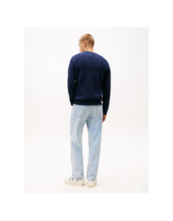 Pull uni slim bleu marine homme - Tommy Jeans