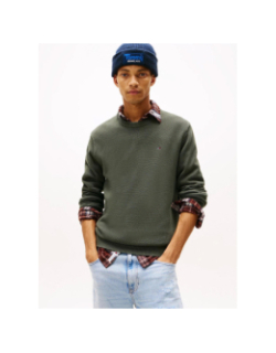 Pull uni slim kaki homme - Tommy Jeans