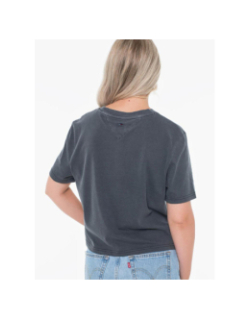 T-shirt boxy léopard varsity gris anthracite femme - Tommy Jeans