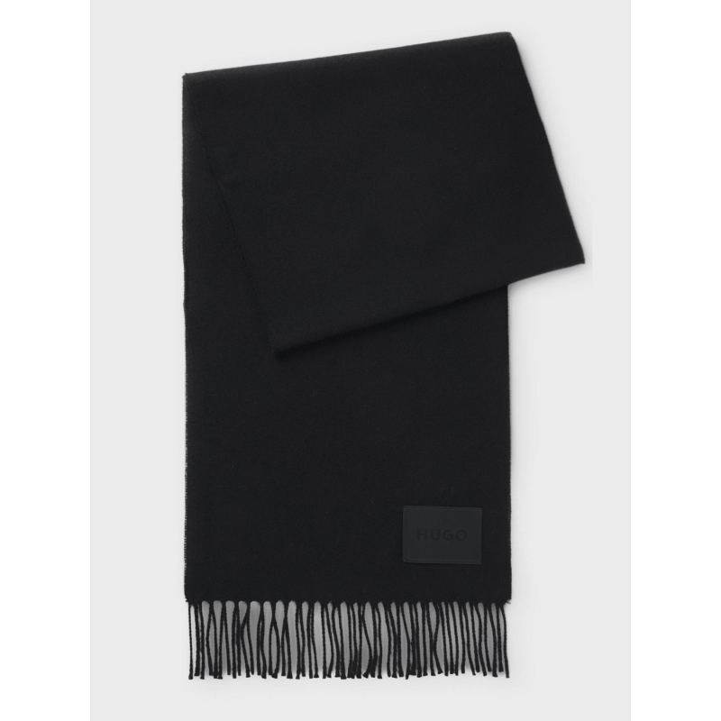 Echarpe en laine bisette noir femme - Hugo