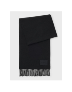 Echarpe en laine bisette noir femme - Hugo