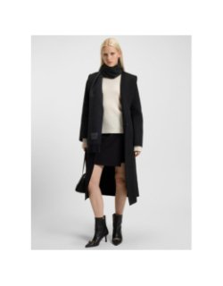 Echarpe en laine bisette noir femme - Hugo