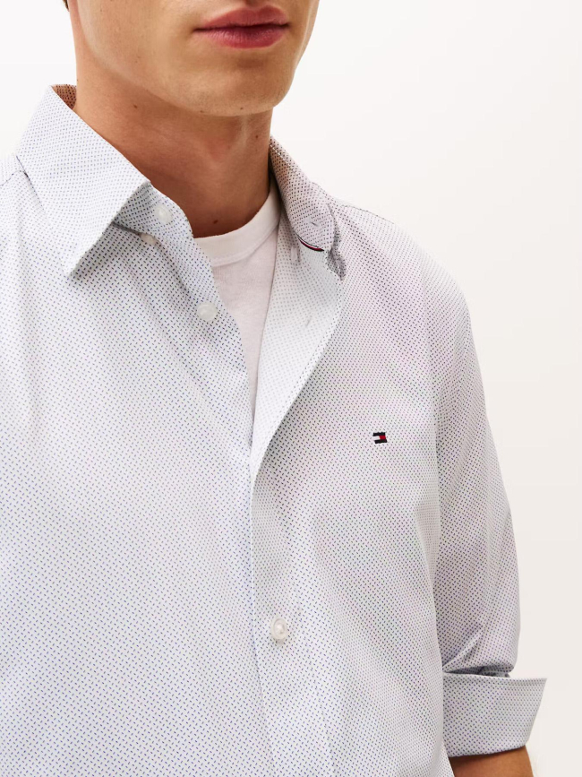 Chemise performance print blanc homme - Tommy Hilfiger