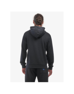 Sweat à capuche logo cadre relief noir homme - Chabrand