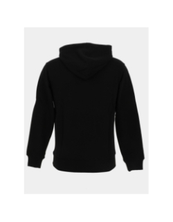 Sweat à capuche logo cadre relief doré noir homme - Chabrand