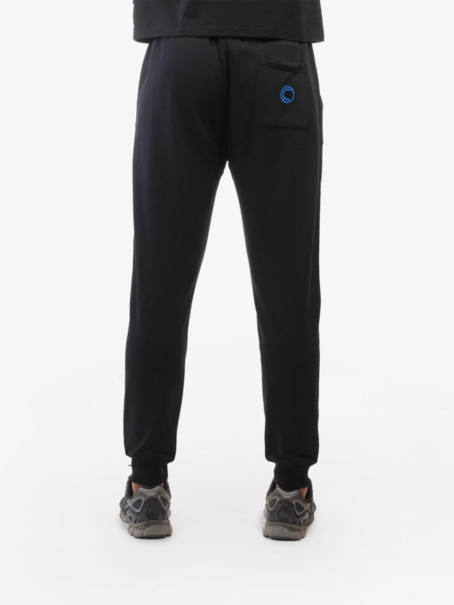 Pantalon jogging logo cadre relief vertical noir homme - Chabrand