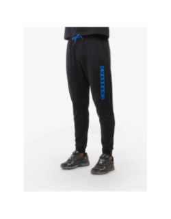 Pantalon jogging logo cadre relief vertical noir homme - Chabrand