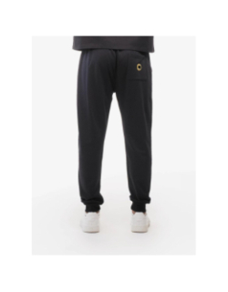 Pantalon jogging logo cadre relief vertical doré noir homme - Chabrand