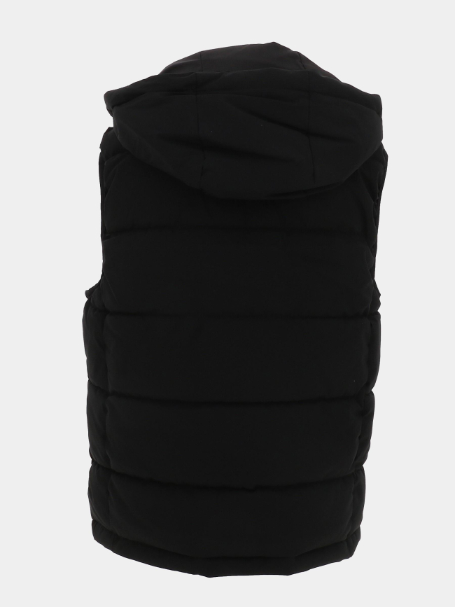 Doudoune à capuche sans manche noir garçon - Chabrand