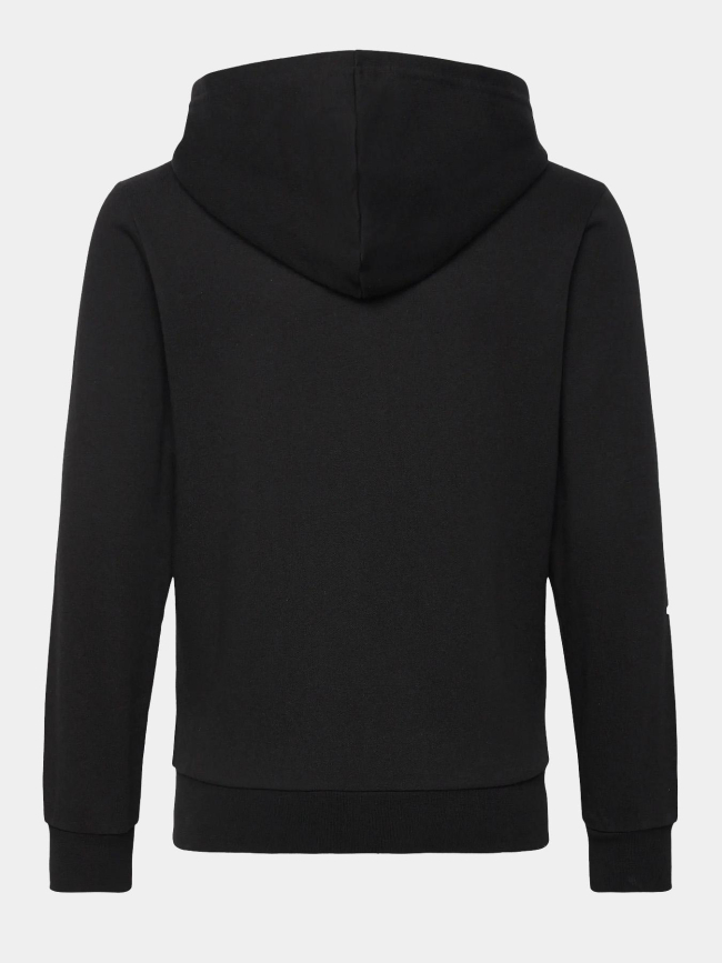 Sweat à capuche zippé lettrage brodé noir garçon - Champion