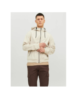 Veste softshell basic beige homme - Jack & Jones