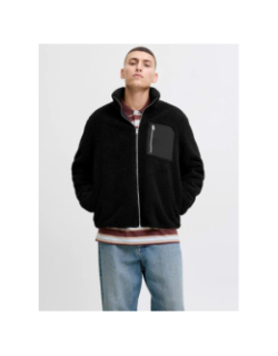 Manteau en peluche noir homme - Jack & Jones
