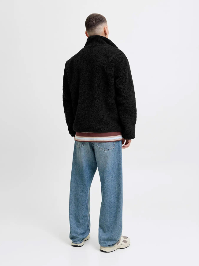 Manteau en peluche noir homme - Jack & Jones