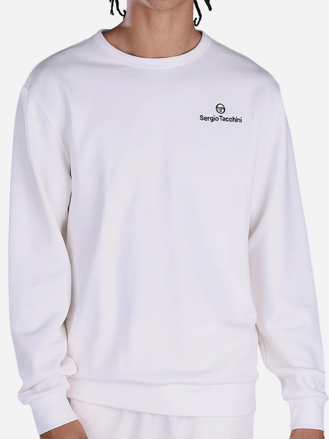 Sweat à col rond salice blanc homme - Sergio Tacchini