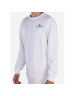 Sweat à col rond salice blanc homme - Sergio Tacchini