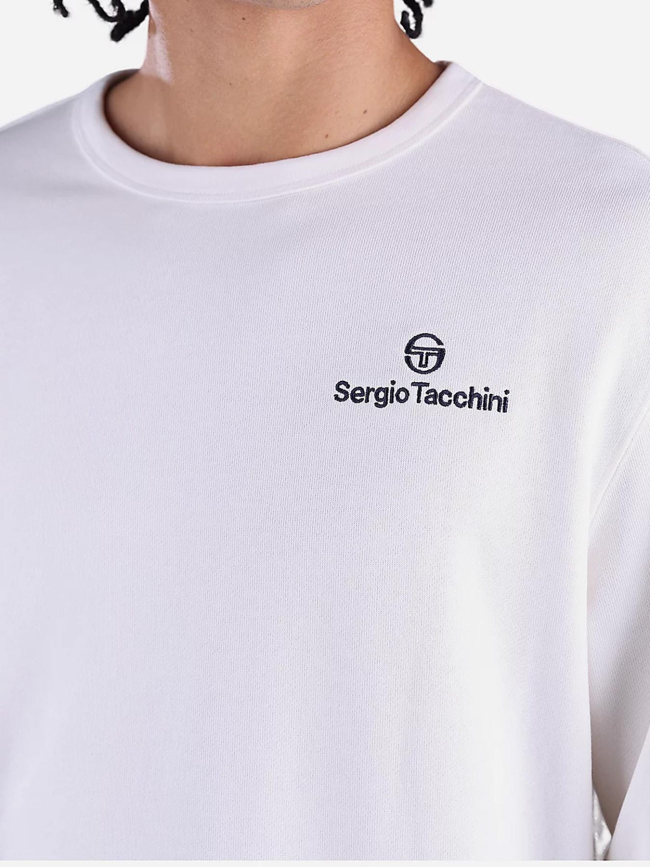Sweat à col rond salice blanc homme - Sergio Tacchini