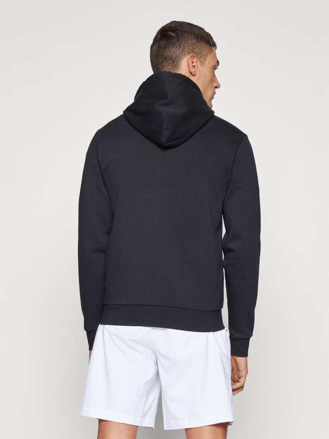 Sweat à capuche zippé cipresso noir homme - Sergio Tacchini