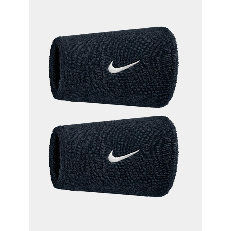 Paire de poignets éponge doublewide swoosh classic noir  - Nike