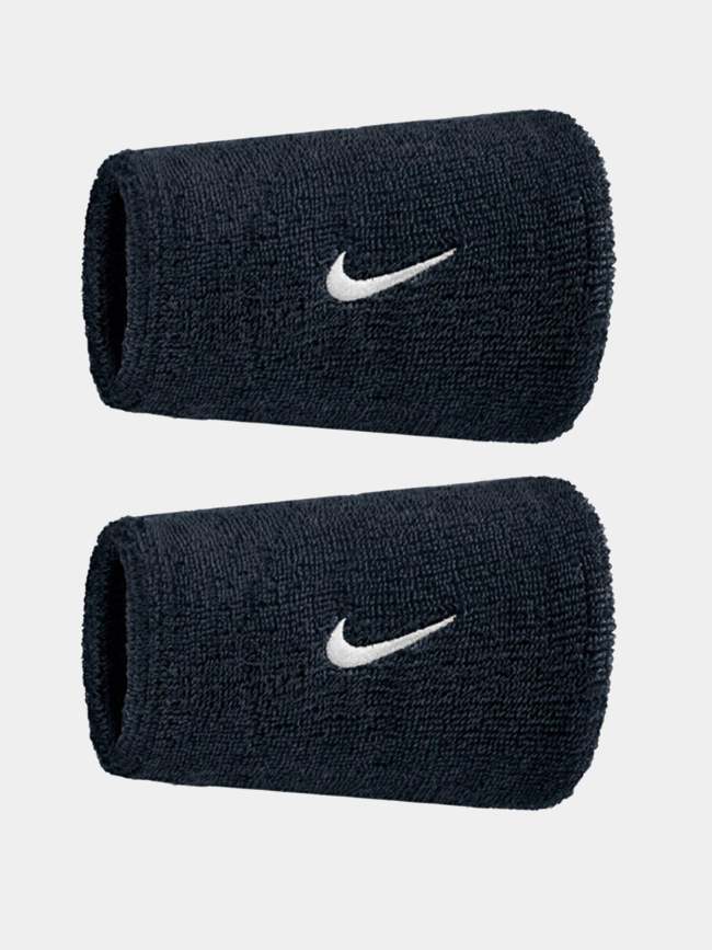 Paire de poignets éponge doublewide swoosh classic noir  - Nike