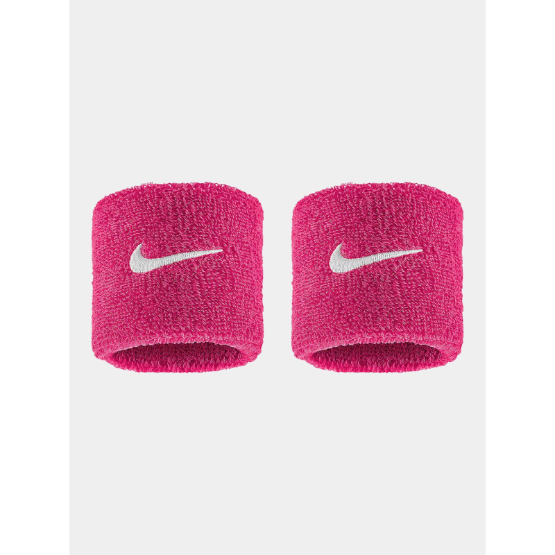 Paire de poignets éponge swoosh classic rose - Nike