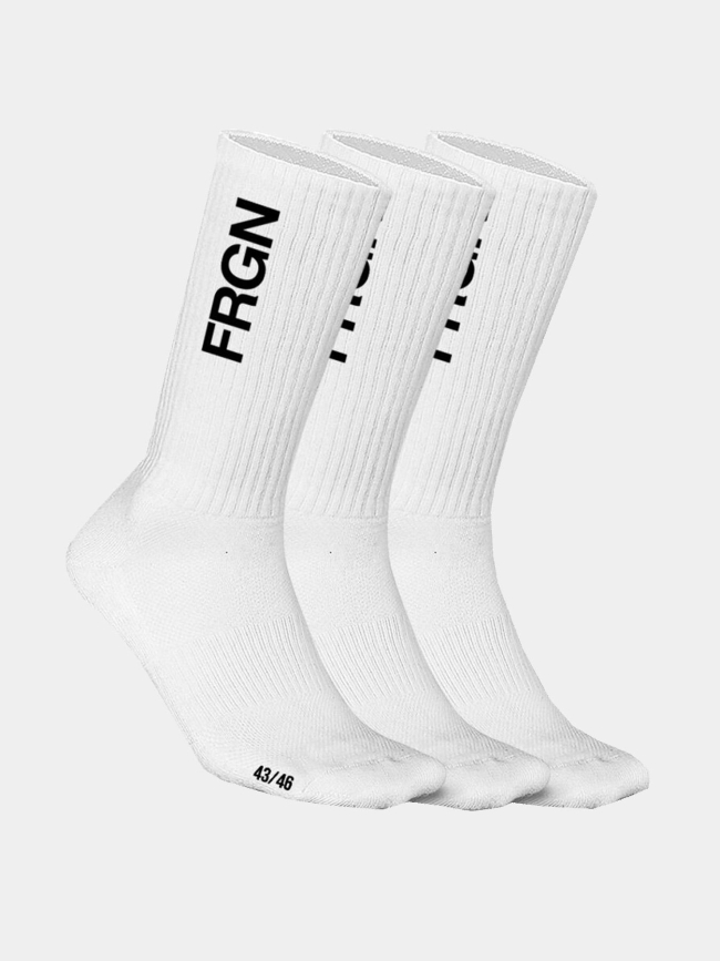 Pack de trois paires de chaussettes tennis blanc homme - Freegun