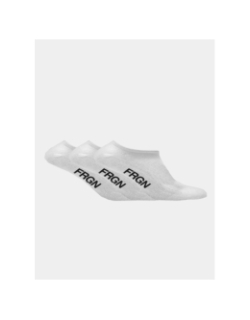 Pack de 3 paires de chaussettes courtes blanc homme - Freegun