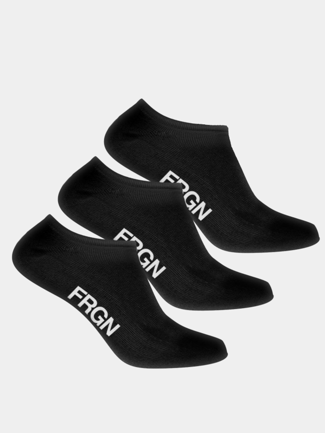 Pack de 3 paires de chaussettes courtes noir homme - Freegun