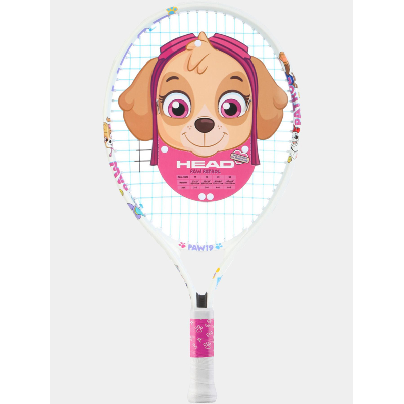 Raquette de tennis paw 19 pat patrouille blanc enfant - Head