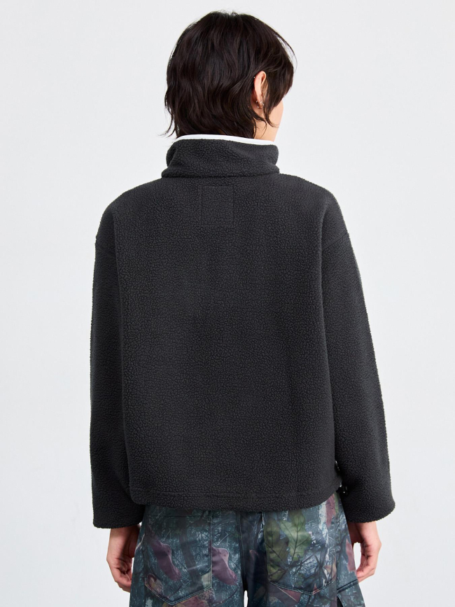 Polaire sherpa courte semi-boutonnée noir femme - Columbia