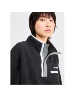Polaire sherpa courte semi-boutonnée noir femme - Columbia