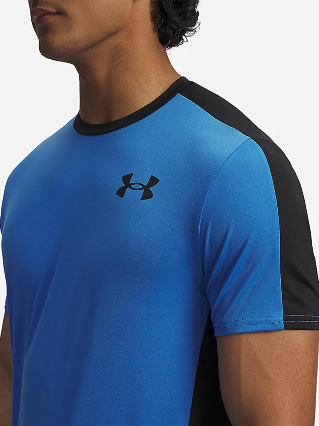 T-shirt de sport logo heatgear bleu homme - Under Armour