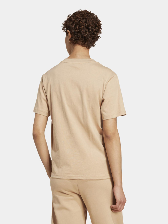 T-shirt manches courtes petit logo beige femme - Adidas