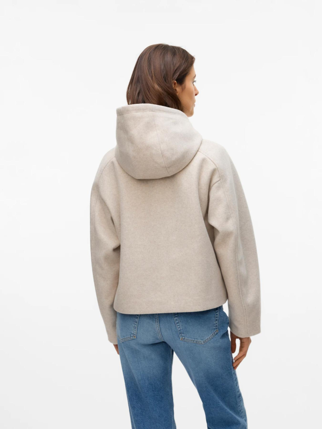 Manteau court fortunerome beige femme - Vero Moda