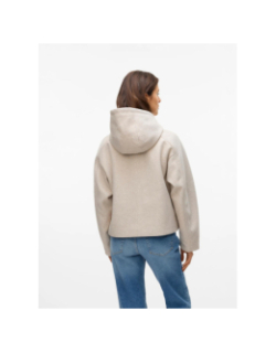 Manteau court fortunerome beige femme - Vero Moda