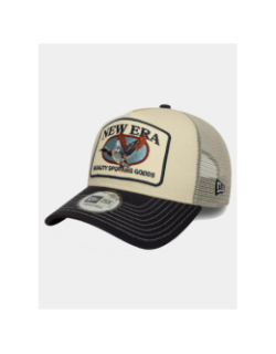 Casquette trucker animal patch beige homme - New Era