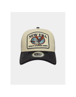 Casquette trucker animal patch beige homme - New Era